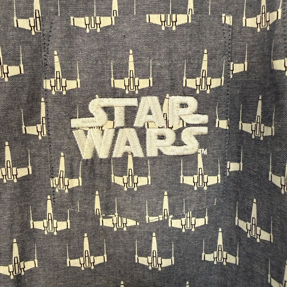 Star Wars X Wing Starfighter Button Down Shirt - Picture 3 of 16